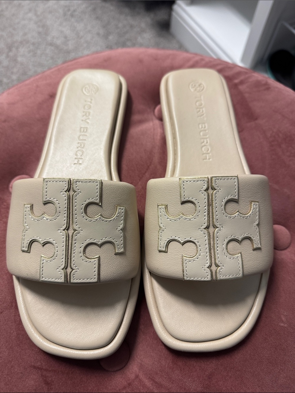 Tory Burch Double T Sport Slides